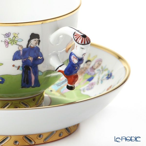 ヘレンド シノワズリ（中国趣味）春慶 CSV 03364-0-21 マンダリン ラージカップ＆ソーサー