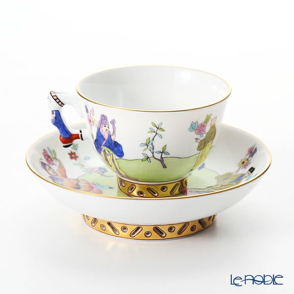 ヘレンド シノワズリ（中国趣味） 春慶 CSV 03371-0-21 マンダリン スモールカップ＆ソーサー