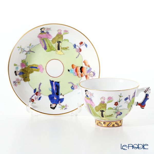 ヘレンド シノワズリ（中国趣味） 春慶 CSV 03371-0-21 マンダリン スモールカップ＆ソーサー
