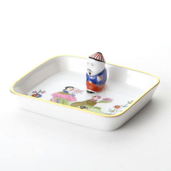 ヘレンド 春慶 CSV 07733-0-21 オブロングトレイ マンダリン 8cm