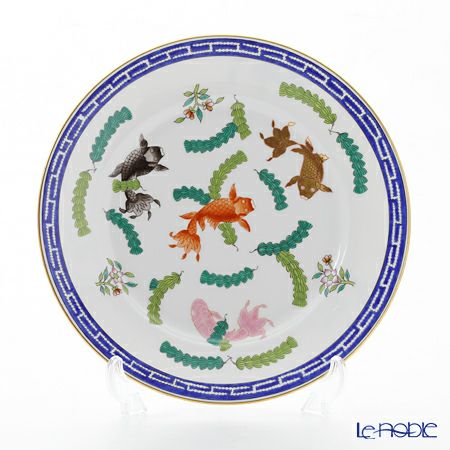 ヘレンド ポワッソン 02518-0-00 プレート 18cm