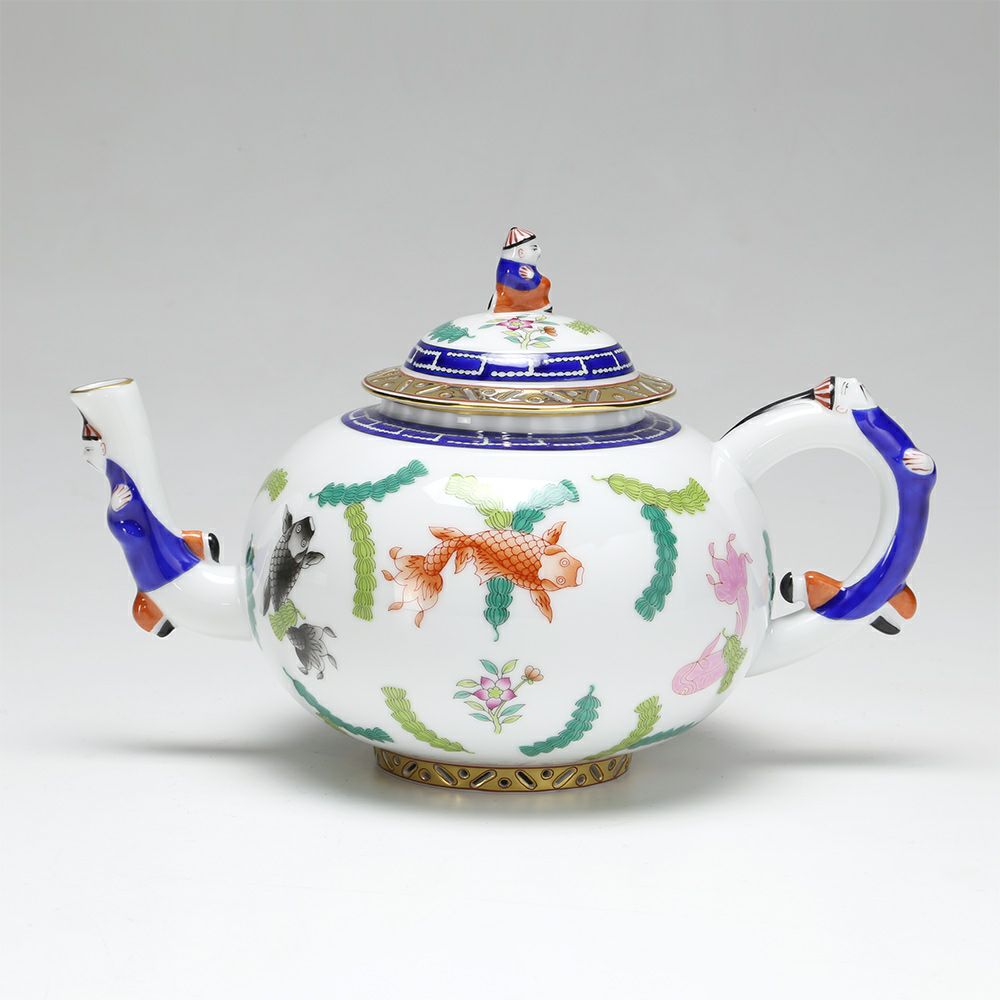 ヘレンド シノワズリ（中国趣味） ポワッソン 03304-0-21／3304 マンダリン ティーポット L 700ml