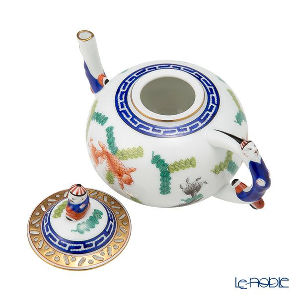 ヘレンド シノワズリ（中国趣味）ポワッソン 03305-0-21／3305 マンダリン ミニティーポット 350ml