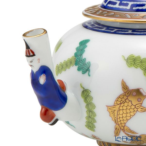 ヘレンド シノワズリ（中国趣味）ポワッソン 03305-0-21／3305 マンダリン ミニティーポット 350ml