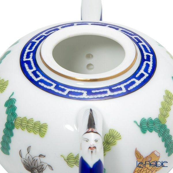 ヘレンド シノワズリ（中国趣味）ポワッソン 03305-0-21／3305 マンダリン ミニティーポット 350ml