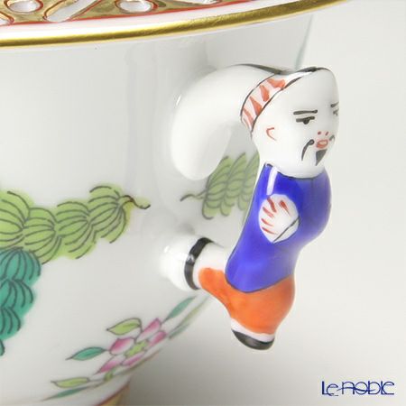 ヘレンド ポワッソン 03355-0-21／3355 シュガーポット（マンダリン） 100ml