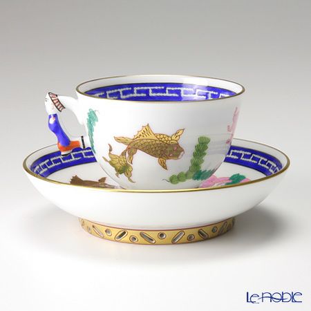 ヘレンド シノワズリ（中国趣味） ポワッソン 03371-0-21／3371 マンダリン スモールカップ＆ソーサー