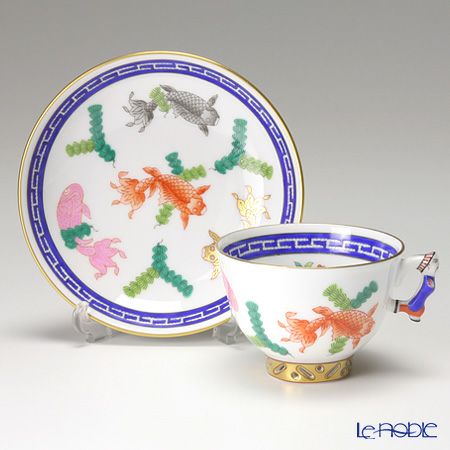 ヘレンド シノワズリ（中国趣味） ポワッソン 03371-0-21／3371 マンダリン スモールカップ＆ソーサー