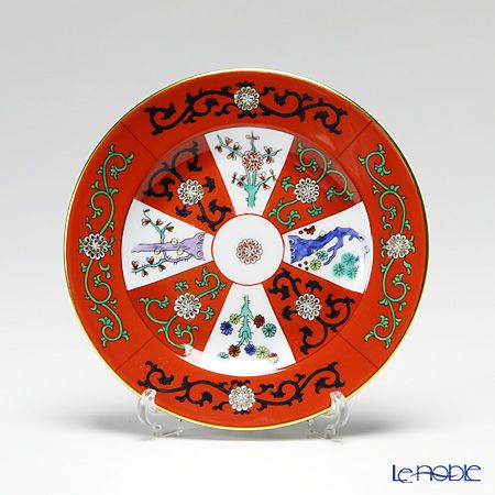 ヘレンド シノワズリ （中国趣味） ゲデレ G 02512-0-00 プレート 12.5cm