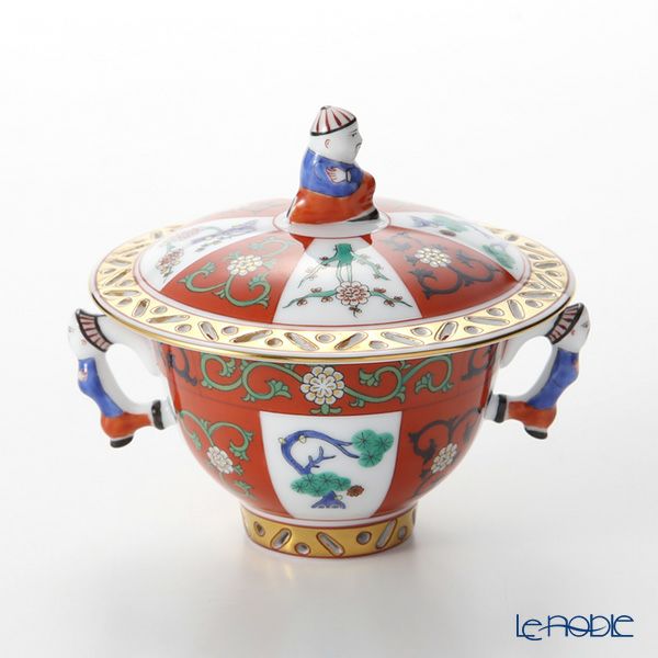 ヘレンド シノワズリ（中国趣味） ゲデレ G 03355-0-21 シュガーポット（マンダリン） 100ml