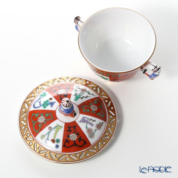 ヘレンド シノワズリ（中国趣味） ゲデレ G 03355-0-21 シュガーポット（マンダリン） 100ml