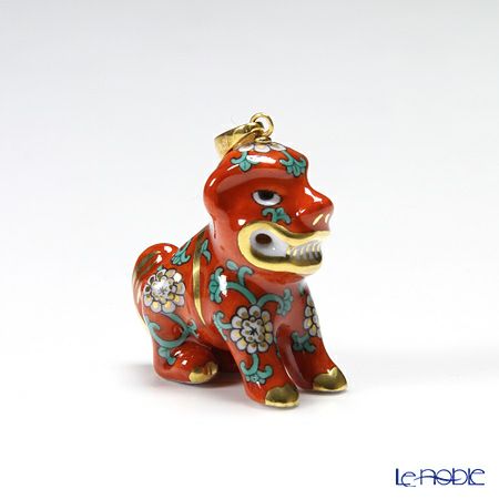 ヘレンド ペンダントトップ G 15503-0-47 コマイヌ 2.5cm