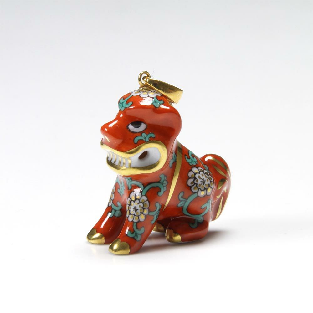 ヘレンド ペンダントトップ G 15503-0-47 コマイヌ 2.5cm