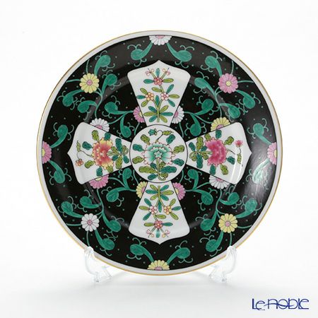 ヘレンド 西安の黒 SN 02518-0-00／2518 プレート 18cm