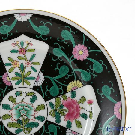 ヘレンド 西安の黒 SN 02518-0-00／2518 プレート 18cm