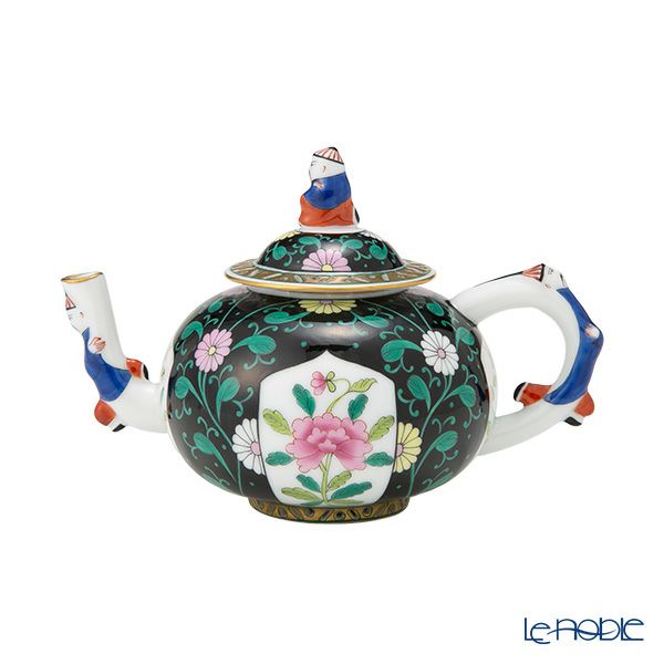 ヘレンド シノワズリ（中国趣味）西安の黒 SN 03305-0-21／3305 マンダリン ミニティーポット 350ml