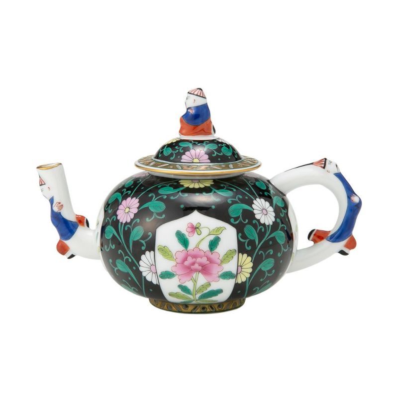 ヘレンド シノワズリ（中国趣味）西安の黒 SN 03305-0-21／3305 マンダリン ミニティーポット 350ml
