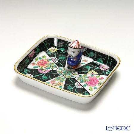 ヘレンド 西安の黒 SN 07733-0-21 オブロングトレイ（マンダリン） 8cm