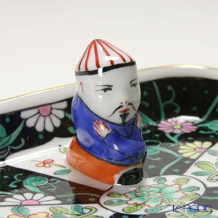 ヘレンド 西安の黒 SN 07733-0-21 オブロングトレイ（マンダリン） 8cm