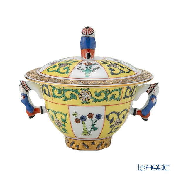 ヘレンド シノワズリ（中国趣味）西安の黄 SJ 03355-0-21 シュガーポット（マンダリン） 100ml