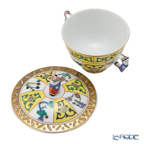 ヘレンド シノワズリ（中国趣味）西安の黄 SJ 03355-0-21 シュガーポット（マンダリン） 100ml