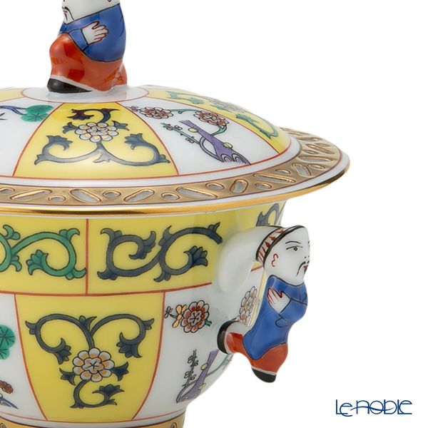 ヘレンド シノワズリ（中国趣味）西安の黄 SJ 03355-0-21 シュガーポット（マンダリン） 100ml