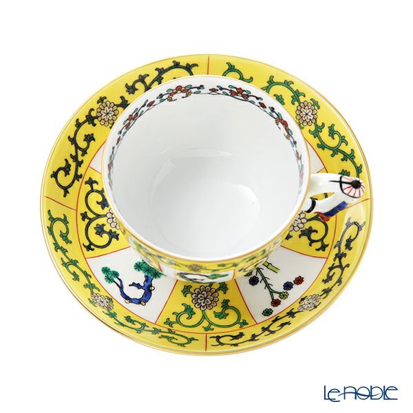 ヘレンド シノワズリ（中国趣味） 西安の黄 SJ 03364-0-21／3364 マンダリン ラージカップ＆ソーサー