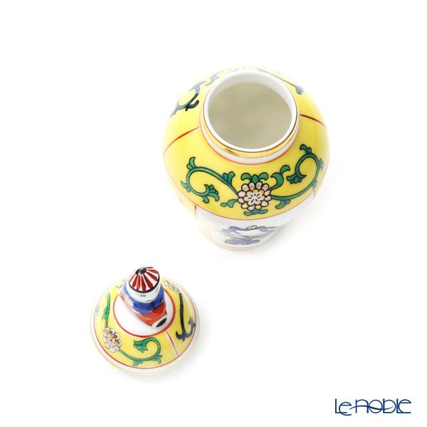 ヘレンド シノワズリ（中国趣味） 西安の黄 SJ ミニベース蓋付 マンダリン 9cm 06574-0-21