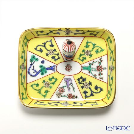 ヘレンド シノワズリ（中国趣味） 西安の黄 SJ 07733-0-21 オブロングトレイ（マンダリン） 8cm