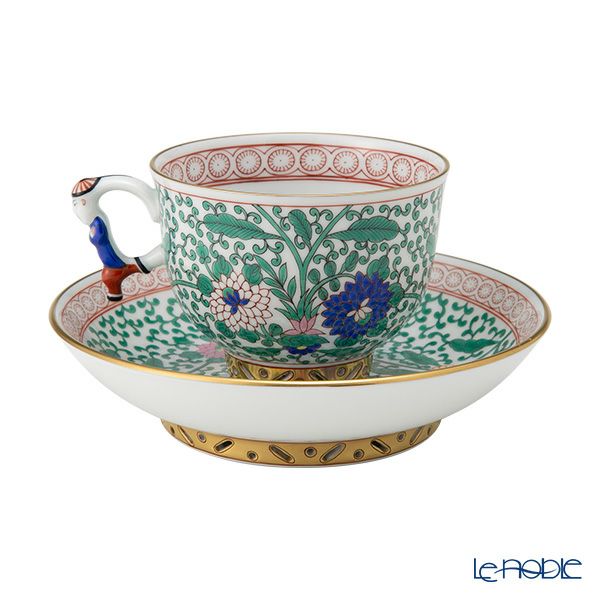 ヘレンド シノワズリ（中国趣味）トゥッピーニの薔薇 03364-0-21／3364 マンダリン ラージカップ＆ソーサー