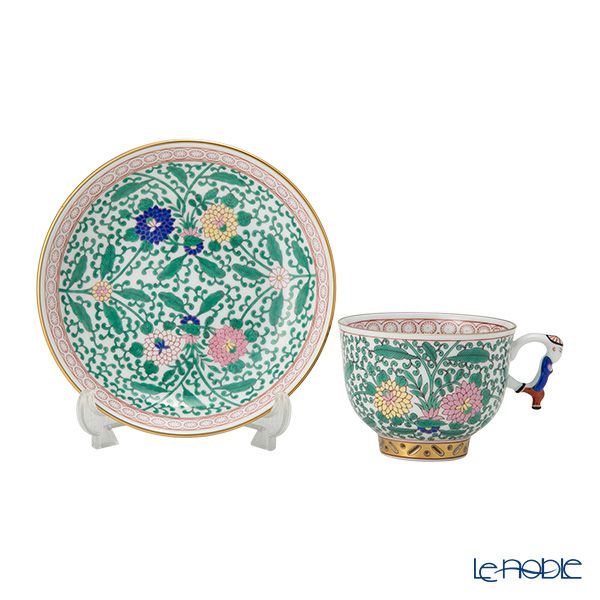 ヘレンド シノワズリ（中国趣味）トゥッピーニの薔薇 03364-0-21／3364 マンダリン ラージカップ＆ソーサー