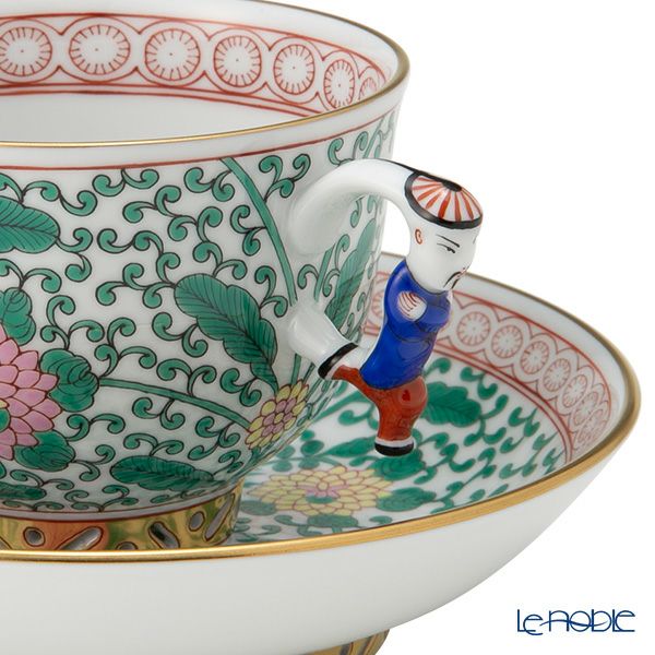 ヘレンド シノワズリ（中国趣味）トゥッピーニの薔薇 03364-0-21／3364 マンダリン ラージカップ＆ソーサー