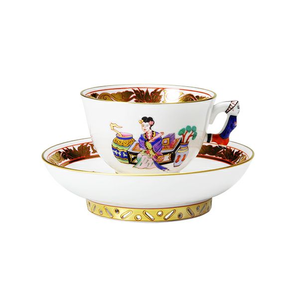 ヘレンド シノワズリ（中国趣味）明の宮女 MG 03371-0-21 マンダリン スモールカップ＆ソーサー