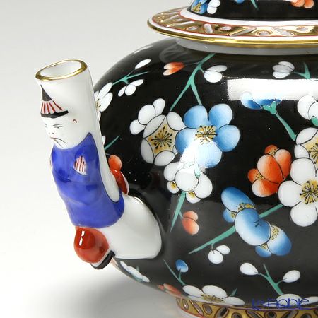 ヘレンド 黒地紅梅 PFNC 03305-0-21 ミニティーポット（マンダリン） 350ml