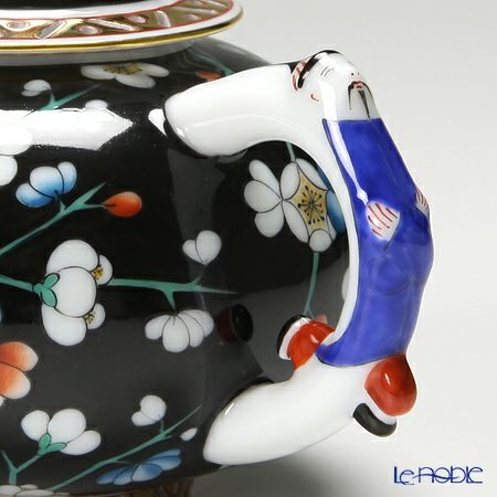 ヘレンド 黒地紅梅 PFNC 03305-0-21 ミニティーポット（マンダリン） 350ml