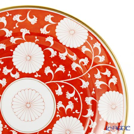ヘレンド 赤地菊 CHRY 02518-0-00 プレート 18cm