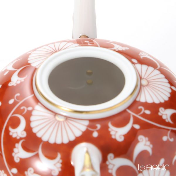 ヘレンド 赤地菊 CHRY 03305-0-21 ミニティーポット（マンダリン） 350ml