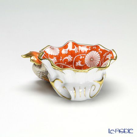 ヘレンド 赤地菊 CHRY 07729-0-00 アッシュトレイ 10cm