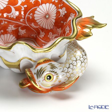 ヘレンド 赤地菊 CHRY 07729-0-00 アッシュトレイ 10cm