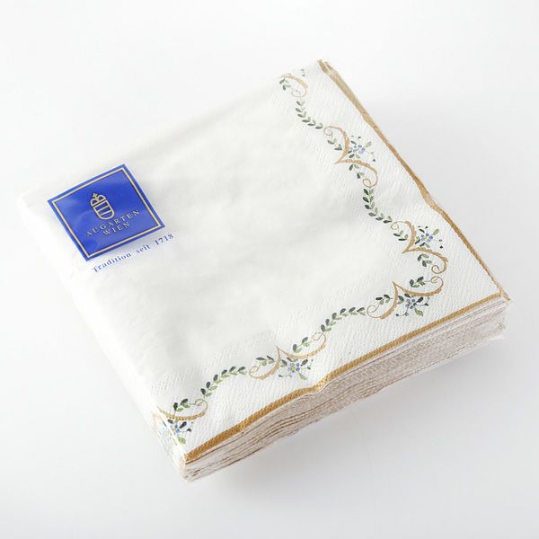 アウガルテン（AUGARTEN） ビーダーマイヤーガーランド（6701） ペーパーナプキン 20枚セット 33×33cm