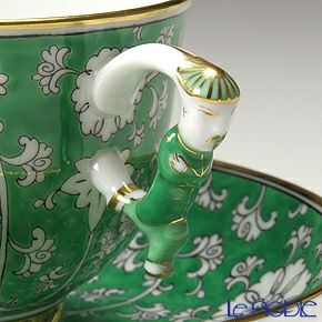 ヘレンド シノワズリ（中国趣味）芙蓉緑彩 RDCV 03364-0-21 マンダリン ラージカップ＆ソーサー