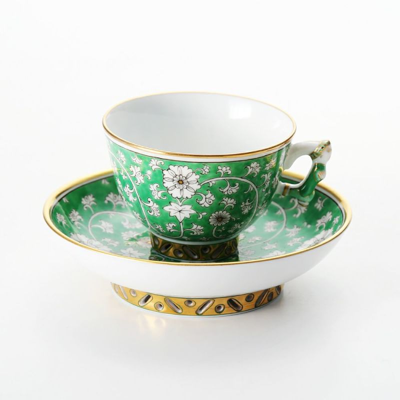ヘレンド シノワズリ（中国趣味） 芙蓉緑彩 RDCV 03371-0-21 スモールカップ＆ソーサー