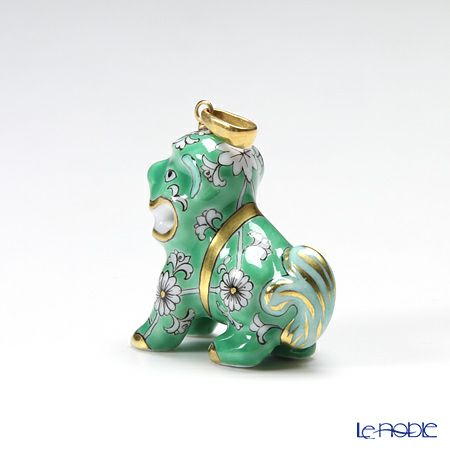 ヘレンド ペンダントトップ RDCV 15503-0-47 コマイヌ 2.5cm