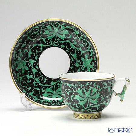 ヘレンド シノワズリ（中国趣味）牡丹 PVI 03364-0-21 マンダリン ラージカップ＆ソーサー