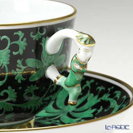 ヘレンド シノワズリ（中国趣味）牡丹 PVI 03364-0-21 マンダリン ラージカップ＆ソーサー