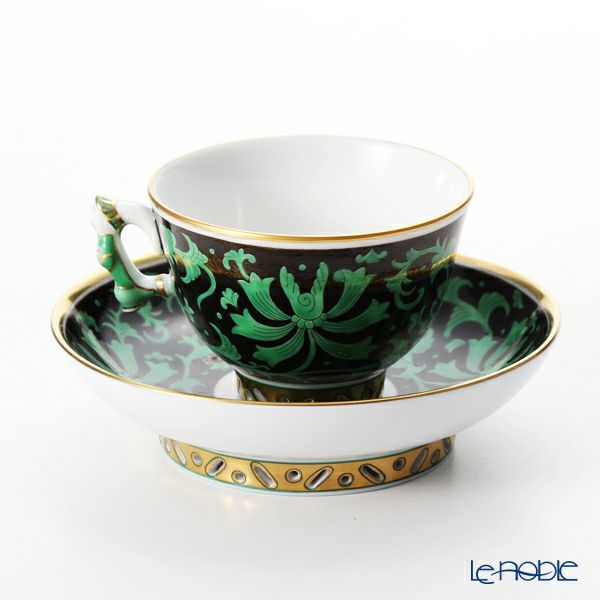 ヘレンド シノワズリ（中国趣味） 牡丹 PVI 03371-0-21 マンダリン スモールカップ＆ソーサー