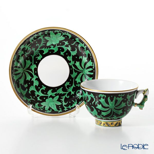 ヘレンド シノワズリ（中国趣味） 牡丹 PVI 03371-0-21 マンダリン スモールカップ＆ソーサー