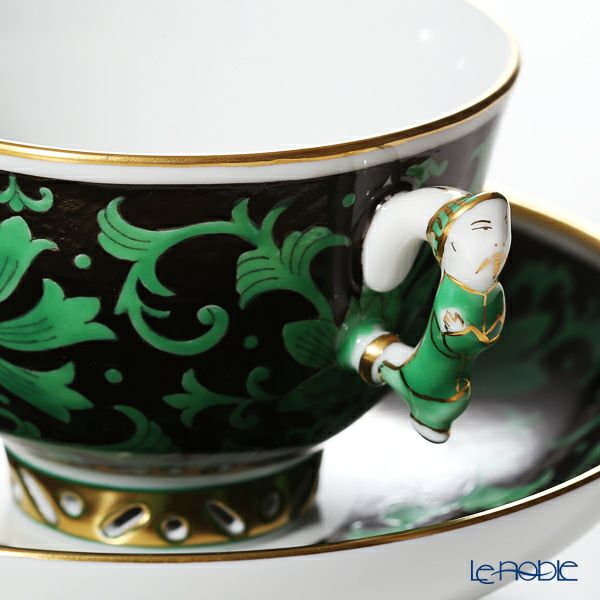 ヘレンド シノワズリ（中国趣味） 牡丹 PVI 03371-0-21 マンダリン スモールカップ＆ソーサー