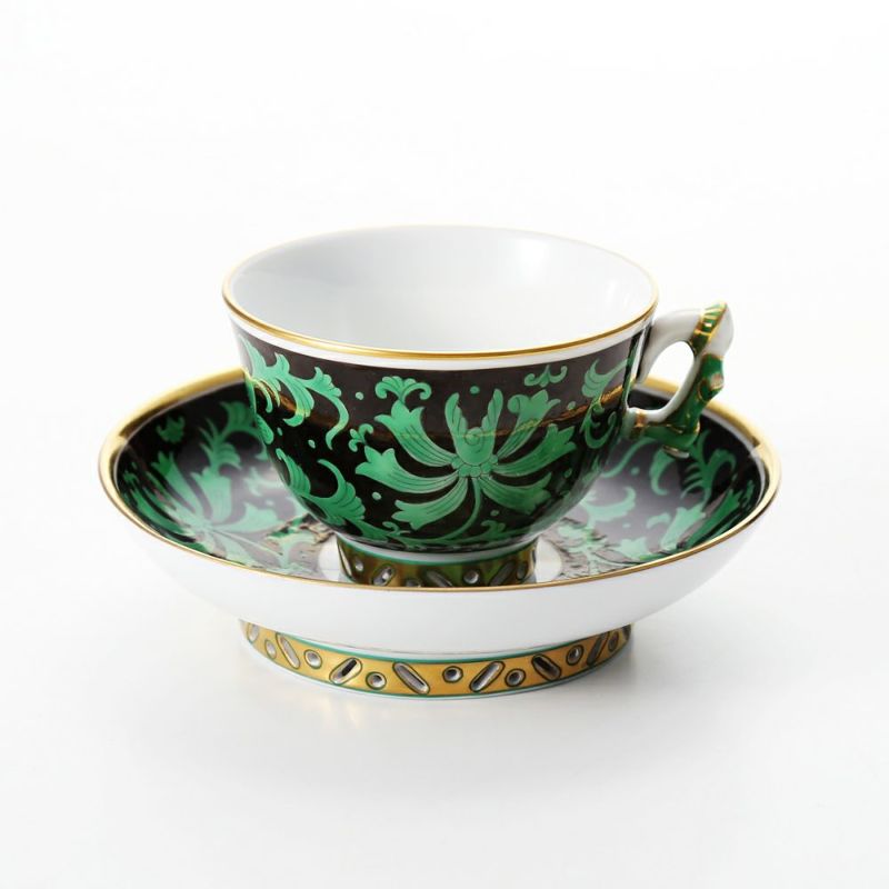 ヘレンド シノワズリ（中国趣味） 牡丹 PVI 03371-0-21 マンダリン スモールカップ＆ソーサー