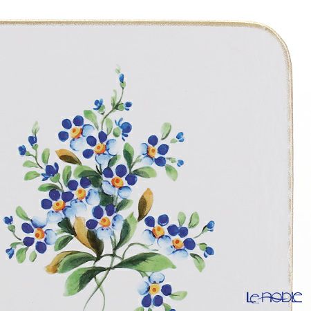 アウガルテン（AUGARTEN） 忘れな草（6690） コースター 10×10cm コルク製